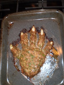 Daddy's meatloaf hand