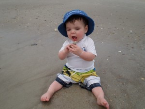 Eating a shell (and some sand)